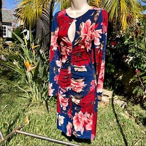 Gorgeous Ruched Bodycon Floral VENUS Dress 🖤